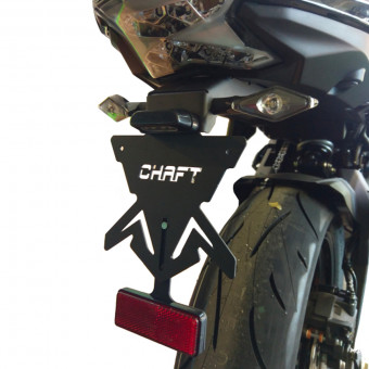 Plaque d'immatriculation arrière de moto Support de cadre arrière Pliant  Queue courte modifié pour Benelli 502c 752s