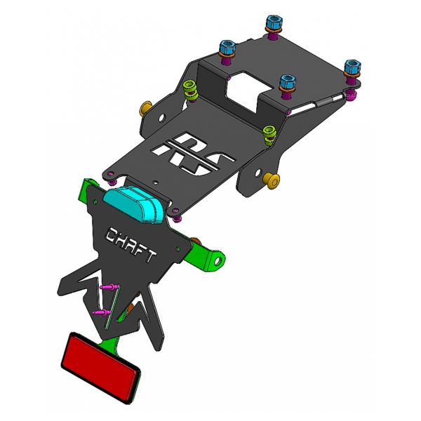 Support de plaque Chaft Support de plaque Chaft Kawasaki Z900RS (18-20)