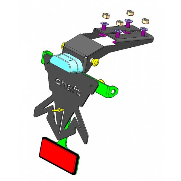 Support de plaque Chaft Support de plaque Chaft Kawasaki ZX-6R 636 (18-20)