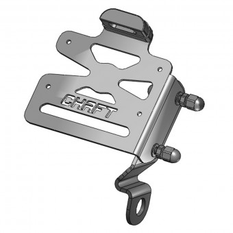 Support de plaque Chaft Support de plaque Chaft Latral Victory/Kawasaki Vulcan