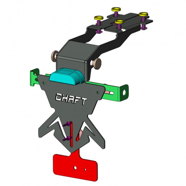 Support de plaque Chaft Support de plaque Chaft Suzuki GSX-S750 (17-20)/GSX-S1000 (15-20)