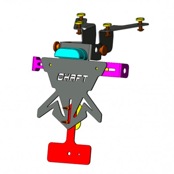 Support de plaque Chaft Support de plaque Chaft Suzuki SV650 (16-22)