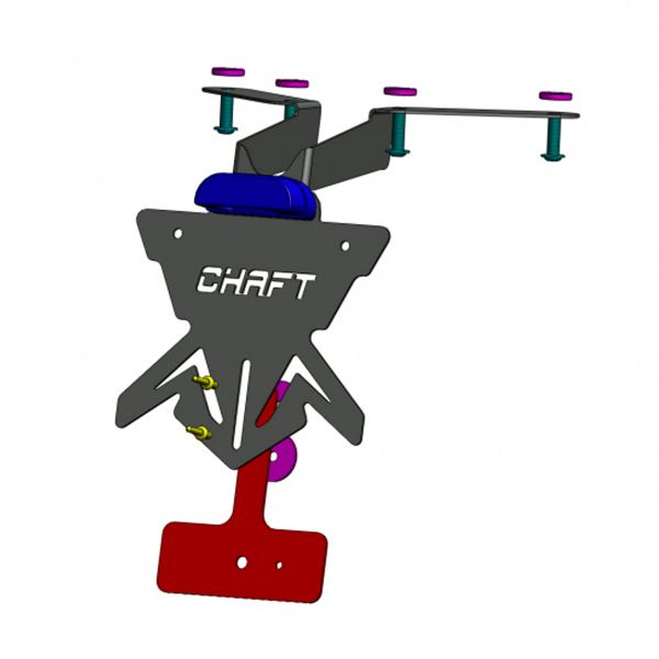 Support de plaque Chaft Support de plaque Chaft Yamaha T-MAX 530 (12-19)