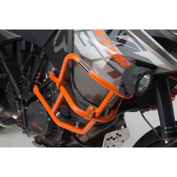 Pare-carter & tampons SW-MOTECH Crash Bar Haut Orange KTM Adventure 1090/Super Adventure 1290 (17-19)
