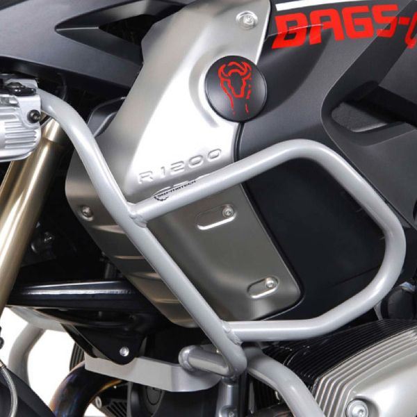 Pare-carter & tampons SW-MOTECH Crash Bar Haut Gris BMW R1200GS (08-12)
