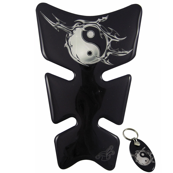 Pi�ces & Accessoires moto MAD Ying-Yang Noir Argent