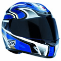 Casque Integral AGV Airtech Tribute Bleu Noir Blanc
