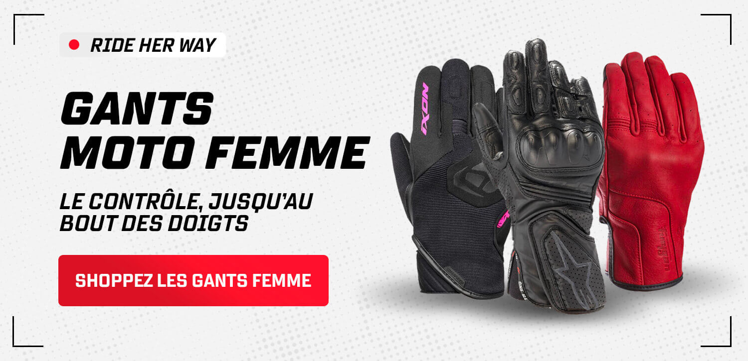 Gants moto femme