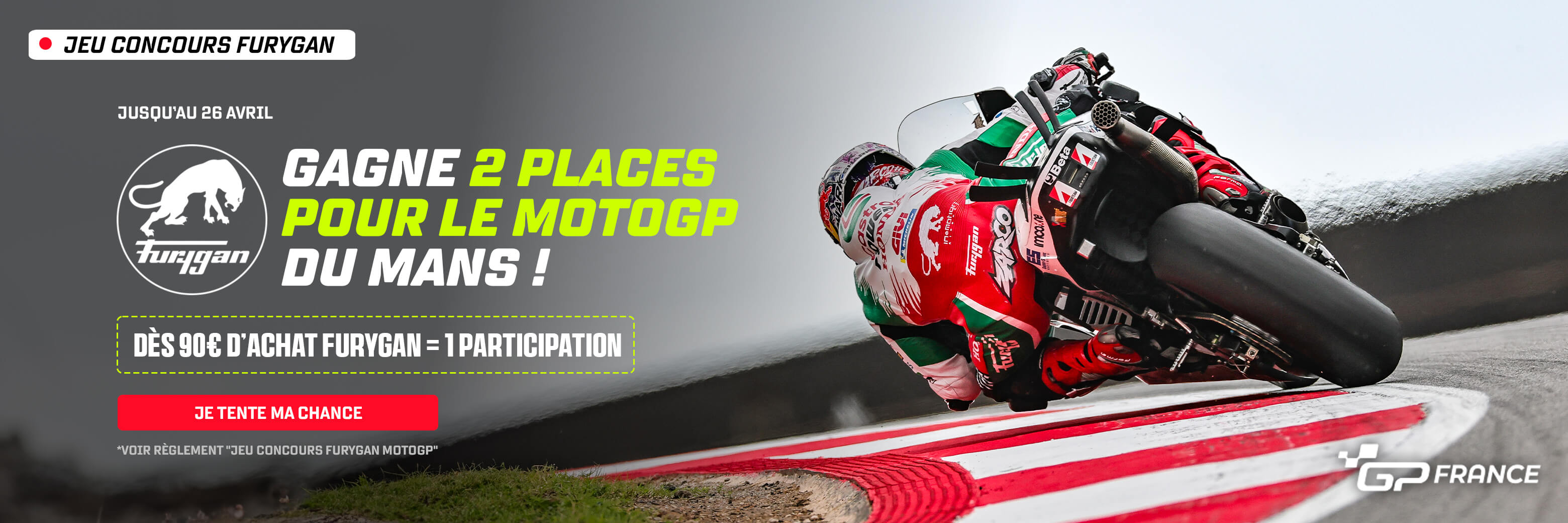 Gagne 2 places pour le MotoGP du Mans !