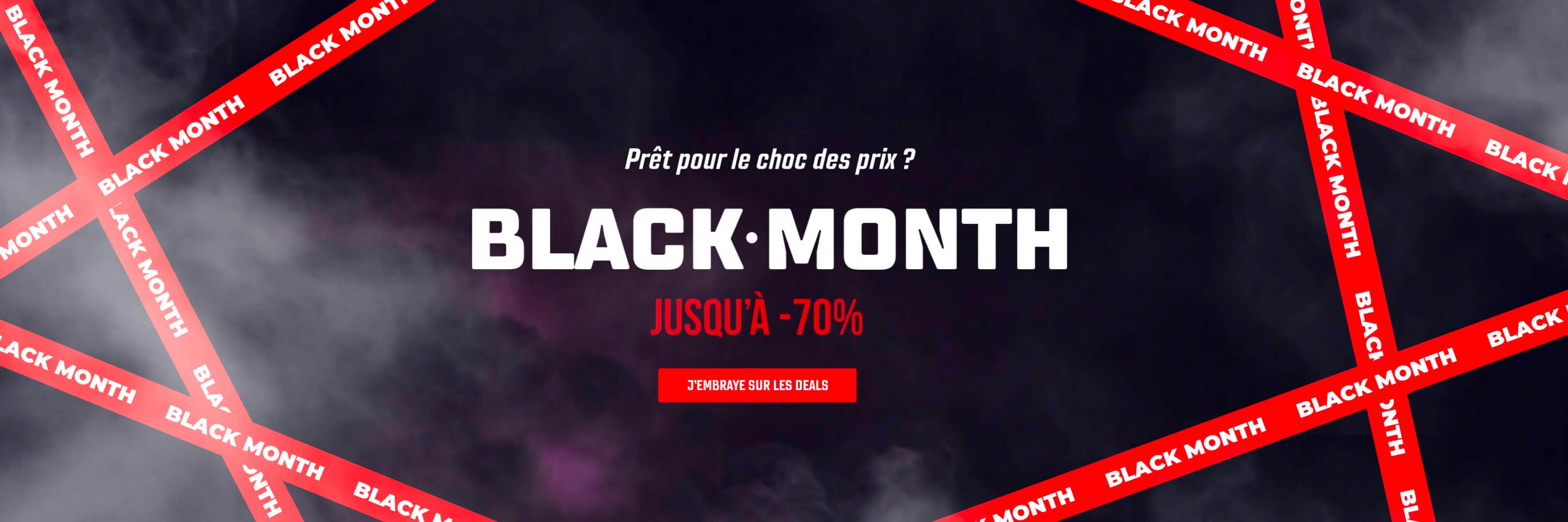 Black Month jusqu'à -70%