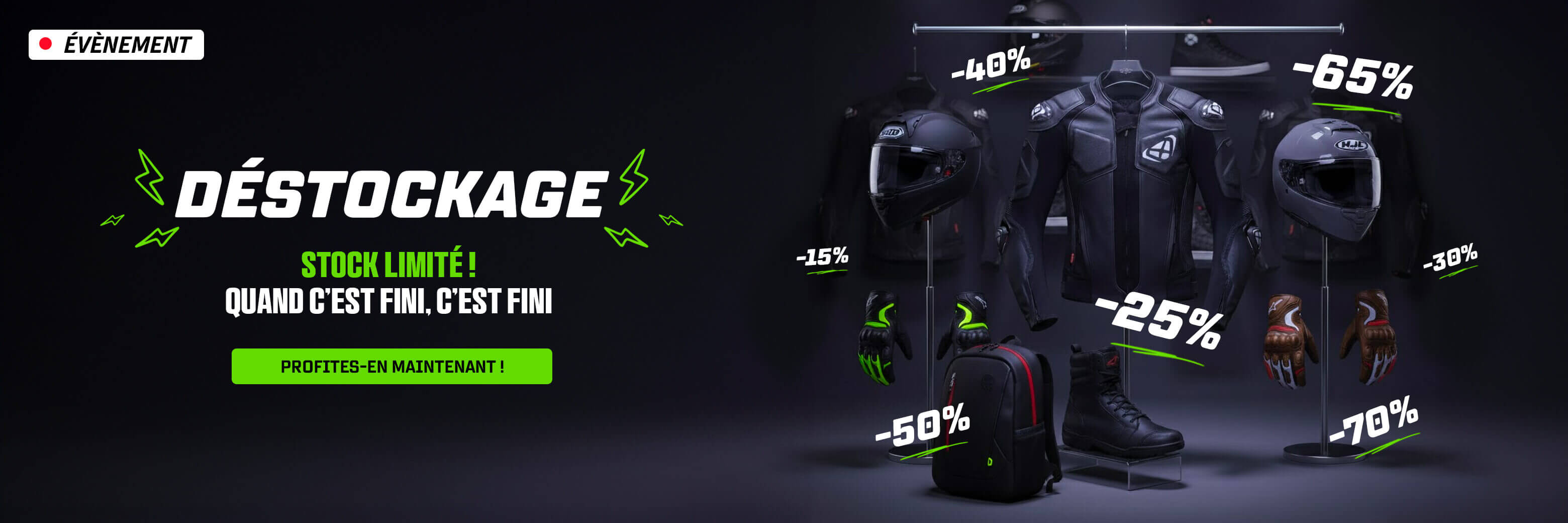 D�stockage : stock limit� ! Quand c’est fini, c’est 