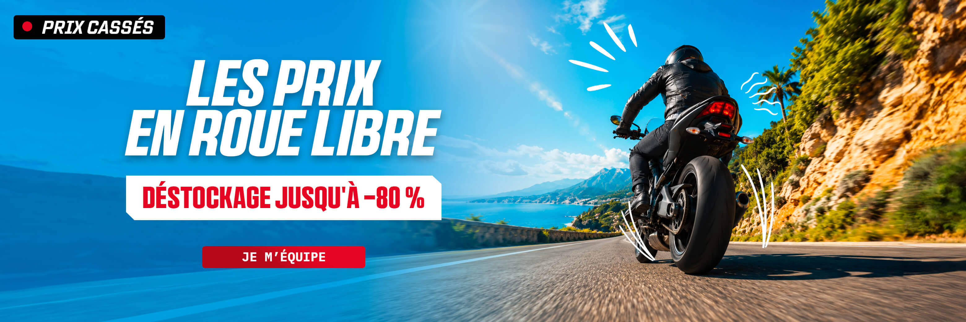 Les prix en roue libre: d�stockage jusqu'� -80%
