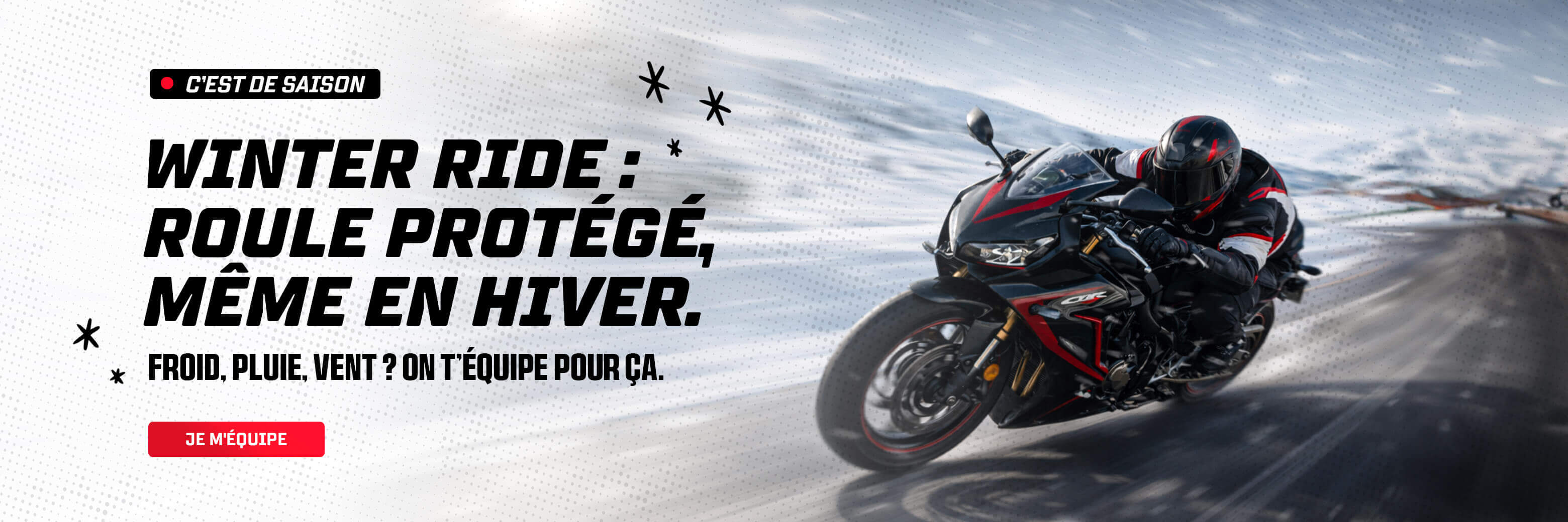 Winter Ride : Roule prot�g�, m�me en hiver