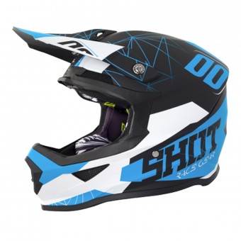 Casque Cross SHOT Furious Spectre Black Blue Matt Casque Cross SHOT Furious Spectre Black Blue Matt