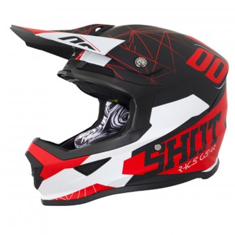 Casque Cross SHOT Furious Spectre Black Red Matt Casque Cross SHOT Furious Spectre Black Red Matt