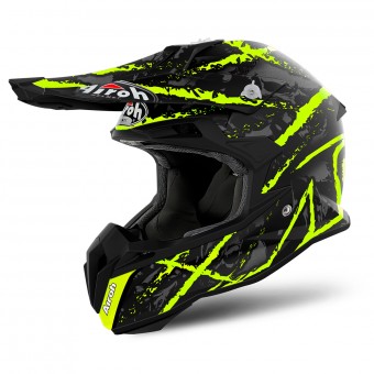 Casques Moto Cross Airoh Twist Aviator Terminator S5 Large