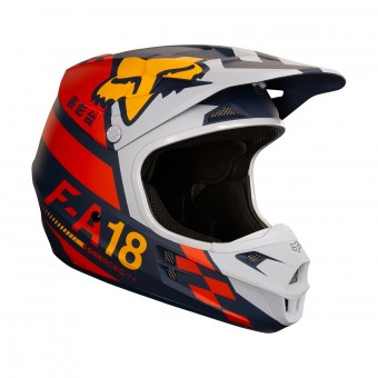 Casque Cross FOX V1 Sayak Orange Casque Cross FOX V1 Sayak Orange