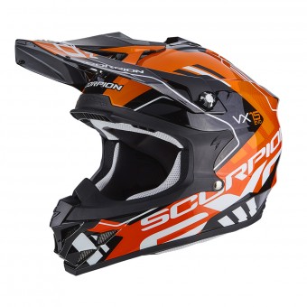 Casque Cross Scorpion VX-15 Air Argo Black Orange Casque Cross Scorpion VX-15 Air Argo Black Orange