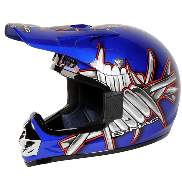 Casque Cross G-MAC Sting Blue Red