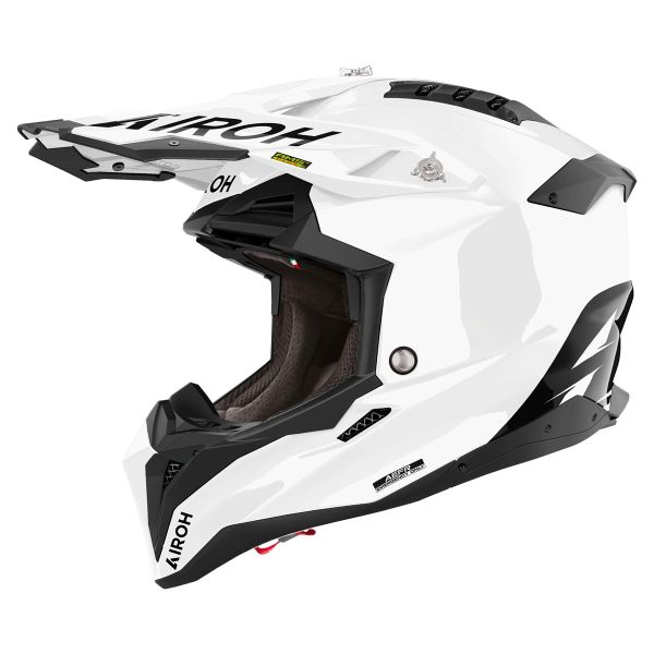 Casque Cross Airoh Aviator 3 Fim Color White Gloss