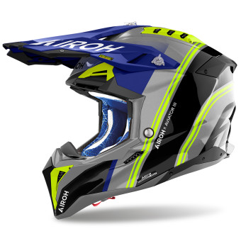 Casque Cross Airoh Aviator 3 Hima Blue