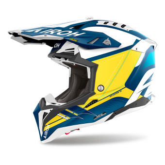 Casque Cross Airoh Aviator 3 Saber Blue Matt