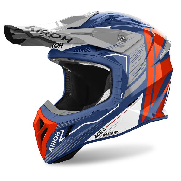 Casque Cross Airoh Aviator Ace 2 Engine Cerulean Casque Cross Airoh Aviator Ace 2 Engine Cerulean