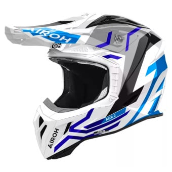 Casque Cross Airoh Aviator Ace 2 Ground Blue