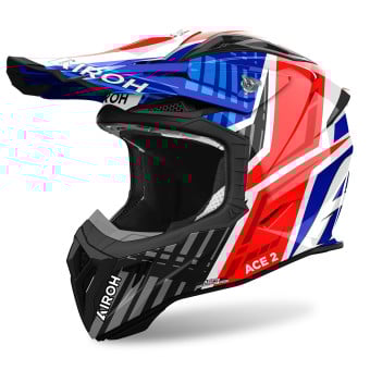 Casque Cross Airoh Aviator Ace 2 Proud Blue Red