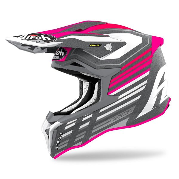 Casque Cross Airoh Striker Shaded Pink Matt Casque Cross Airoh Striker Shaded Pink Matt