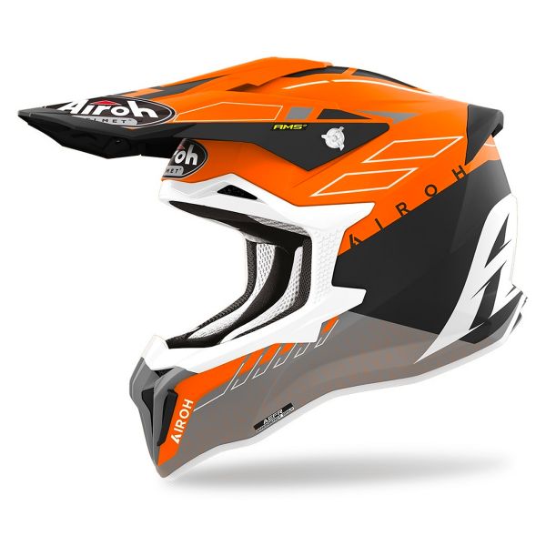 Casque Cross Airoh Strycker Skin Orange Matt