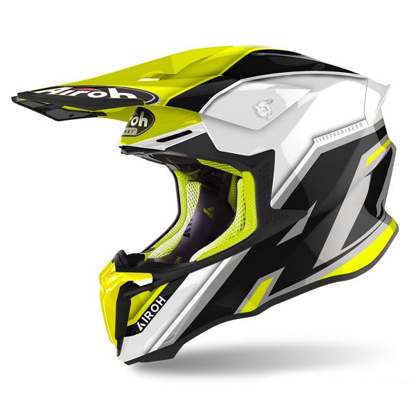 Casque Cross Airoh Twist 2.0 Shaken Yellow