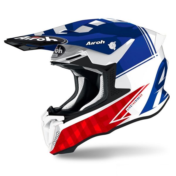 Casque Airoh Twist 2.0 Tech Blue cherche Propriétaire | iCasque.com