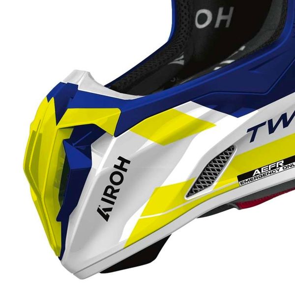 Airoh Twist 3 Dynasty Blue Yellow Gloss