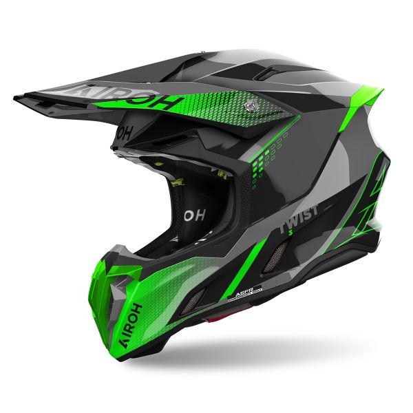 Casque Cross Airoh Twist 3 Shard Green