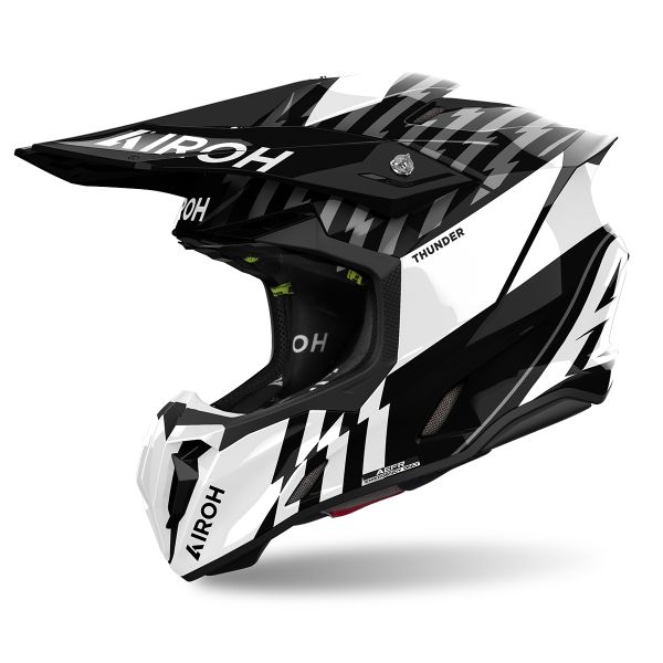 Casque Cross Airoh Twist 3 Thunder Black White