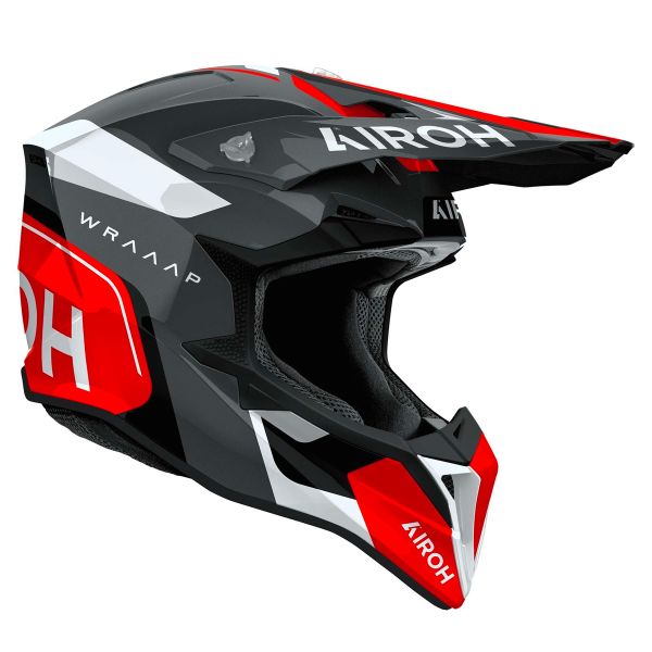 Airoh Wraaap Conquer Red Gloss