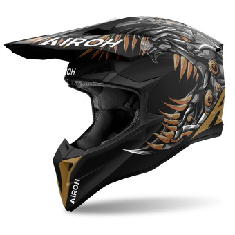 Casque Cross Airoh Wraaap Cyborg Matt