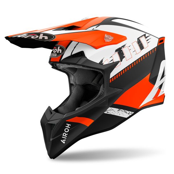 Casque Cross Airoh Wraaap Feel Orange Matt Casque Cross Airoh Wraaap Feel Orange Matt