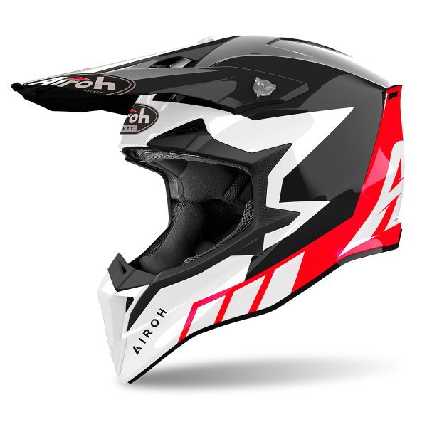 Casque Cross Airoh Wraaap Reloaded Red