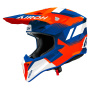 Casque Cross Airoh Wraaap Vision Orange Blue Gloss
