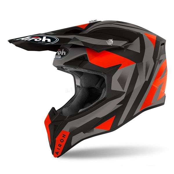 Casque Cross Airoh Wraap Sequel Orange Matt