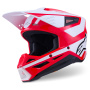 Casque Cross Alpinestars S-M3 Heat Red White Black Glossy