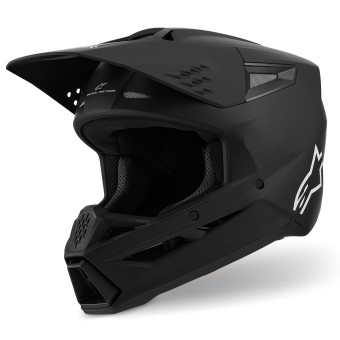 Casque Cross Alpinestars S-M3 Solid Black Matt Casque Cross Alpinestars S-M3 Solid Black Matt