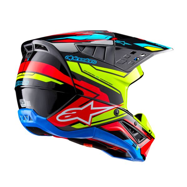 Alpinestars S-M5 Action 2 Black Yellow Fluo Bright Red