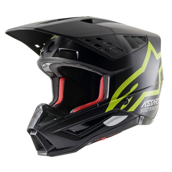 Casque Cross Alpinestars S-M5 Compass ECE Yellow Fluo Matt