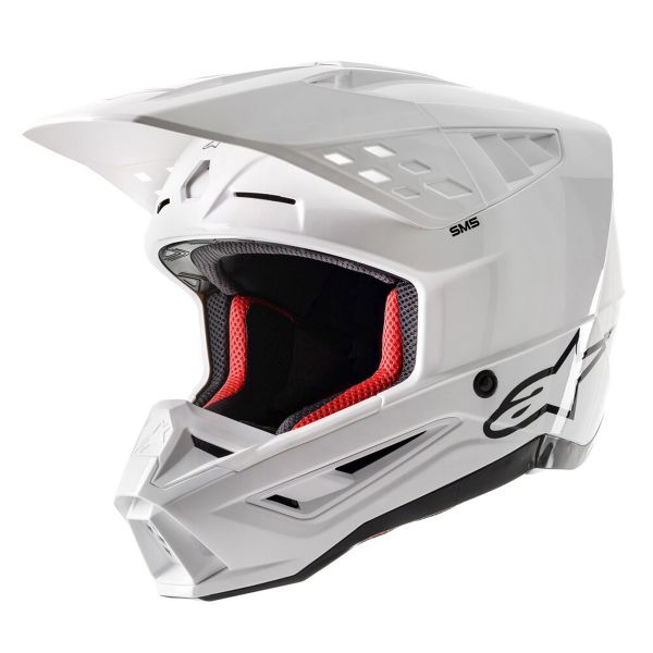 Casque Cross Alpinestars S-M5 ECE White Glossy