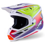 Casque Cross Alpinestars S-M7 Fuse Wh Yellow Fluo Purple Glossy