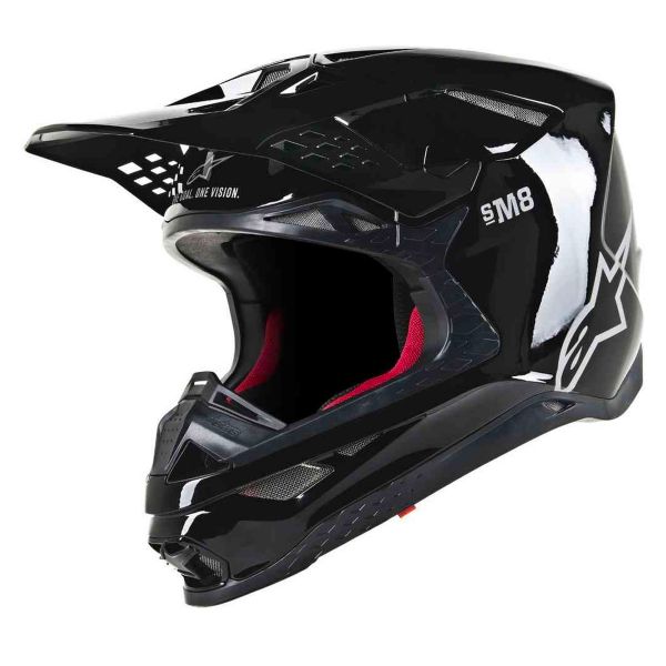 Casque Cross Alpinestars S-M8 Black