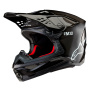 Casque Cross Alpinestars Supertech S-M10 Black Glossy Carbon